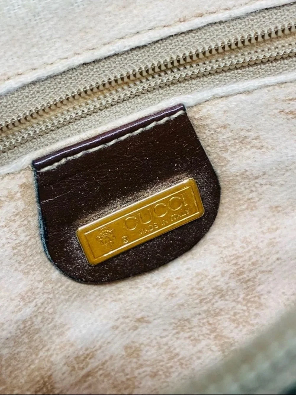 Gucci Beige/Brown Monogram Crossbody Bag